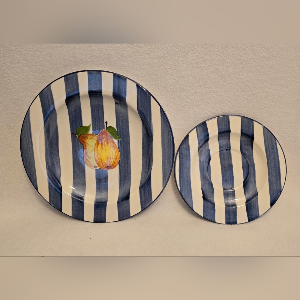 2 Vintage Plates Los Angeles Pottery by Laurie Gates Design.